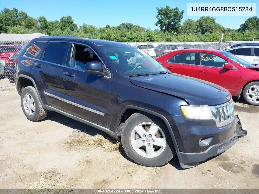 1J4RR4GG8BC515234 2011 Jeep Grand Cherokee Laredo