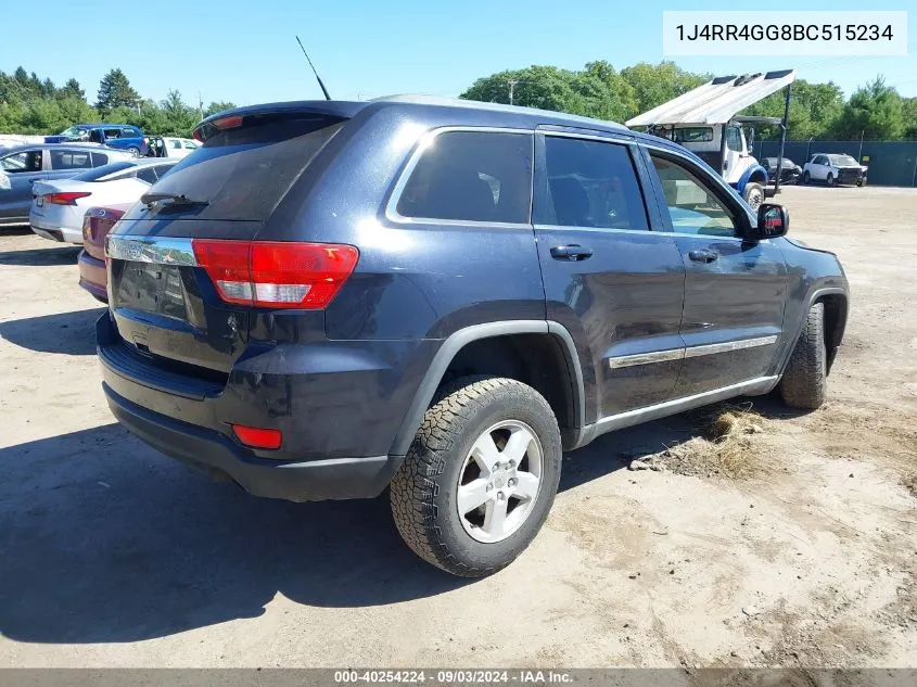 2011 Jeep Grand Cherokee Laredo VIN: 1J4RR4GG8BC515234 Lot: 40254224