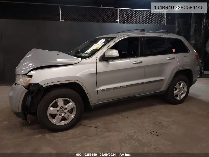 2011 Jeep Grand Cherokee Laredo VIN: 1J4RR4GG3BC584445 Lot: 40259159