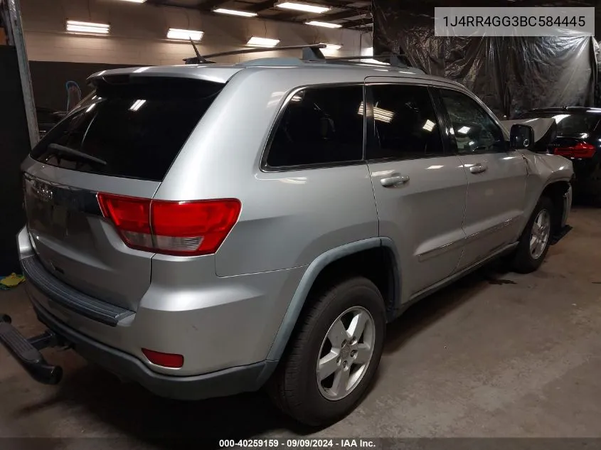 1J4RR4GG3BC584445 2011 Jeep Grand Cherokee Laredo