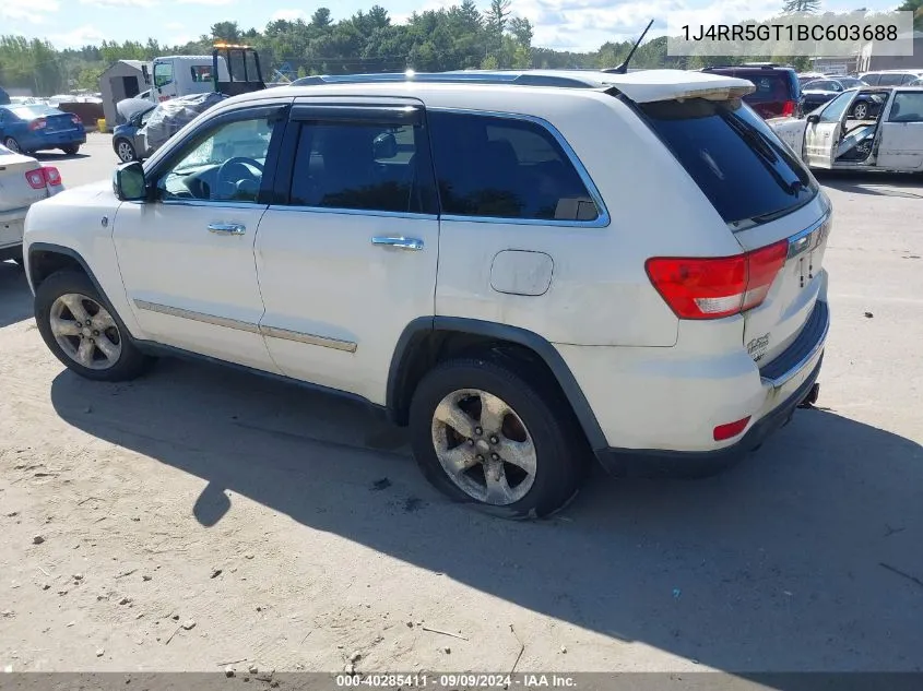 2011 Jeep Grand Cherokee Limited VIN: 1J4RR5GT1BC603688 Lot: 40285411