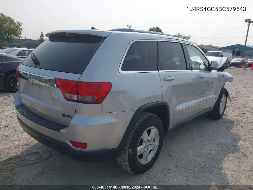 1J4RS4GG5BC579543 2011 Jeep Grand Cherokee Laredo