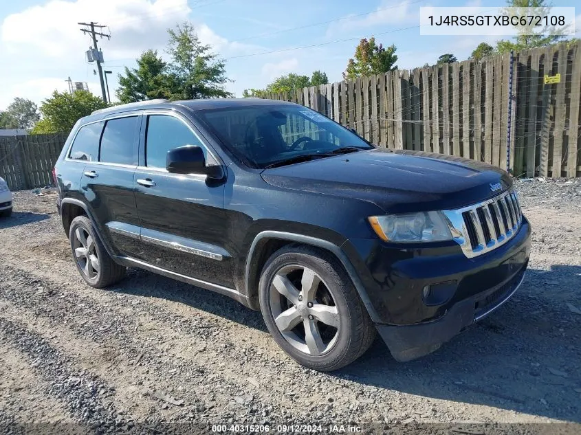 2011 Jeep Grand Cherokee Limited VIN: 1J4RS5GTXBC672108 Lot: 40315206