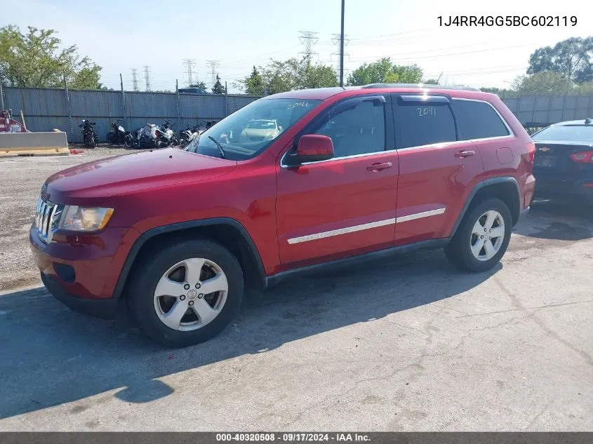 2011 Jeep Grand Cherokee Laredo VIN: 1J4RR4GG5BC602119 Lot: 40320508