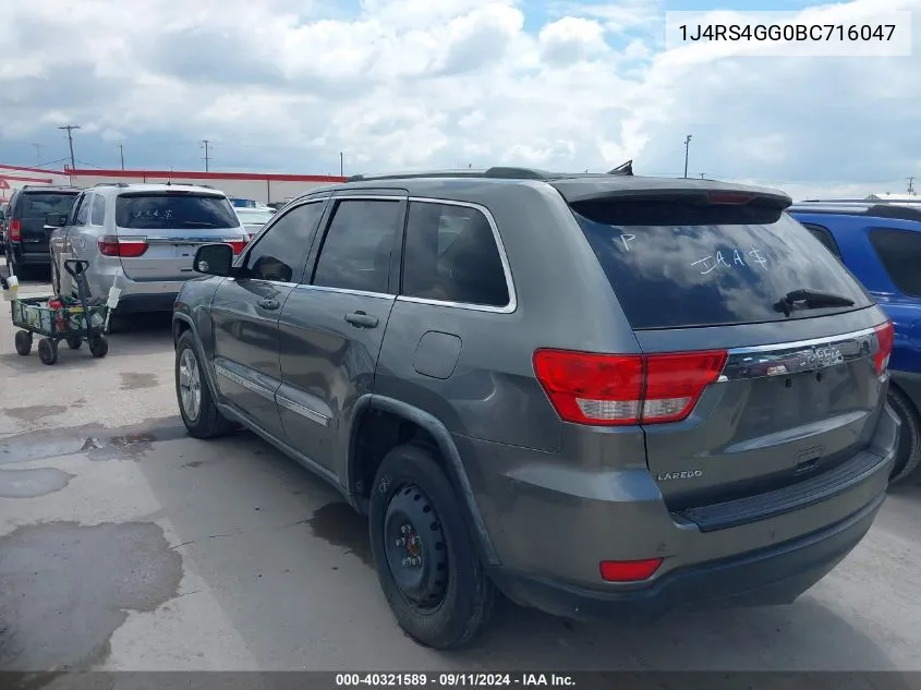 2011 Jeep Grand Cherokee Laredo VIN: 1J4RS4GG0BC716047 Lot: 40321589