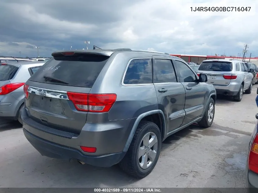 1J4RS4GG0BC716047 2011 Jeep Grand Cherokee Laredo