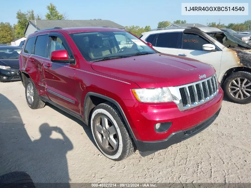 2011 Jeep Grand Cherokee Laredo VIN: 1J4RR4GGXBC514540 Lot: 40327214