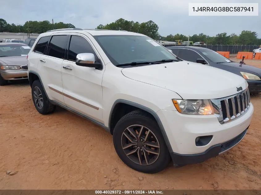 2011 Jeep Grand Cherokee Laredo VIN: 1J4RR4GG8BC587941 Lot: 40329372