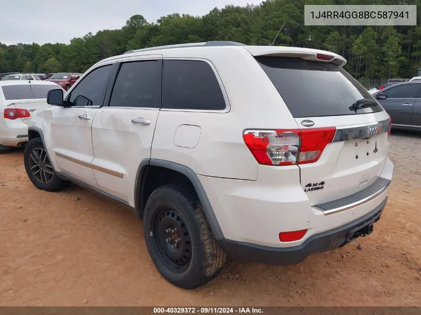 2011 Jeep Grand Cherokee Laredo VIN: 1J4RR4GG8BC587941 Lot: 40329372