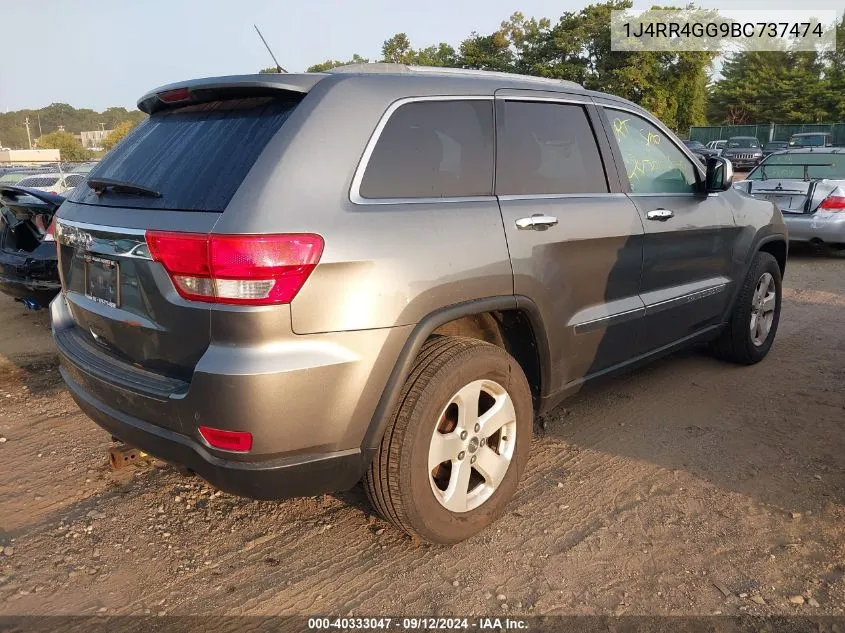 2011 Jeep Grand Cherokee Laredo VIN: 1J4RR4GG9BC737474 Lot: 40333047