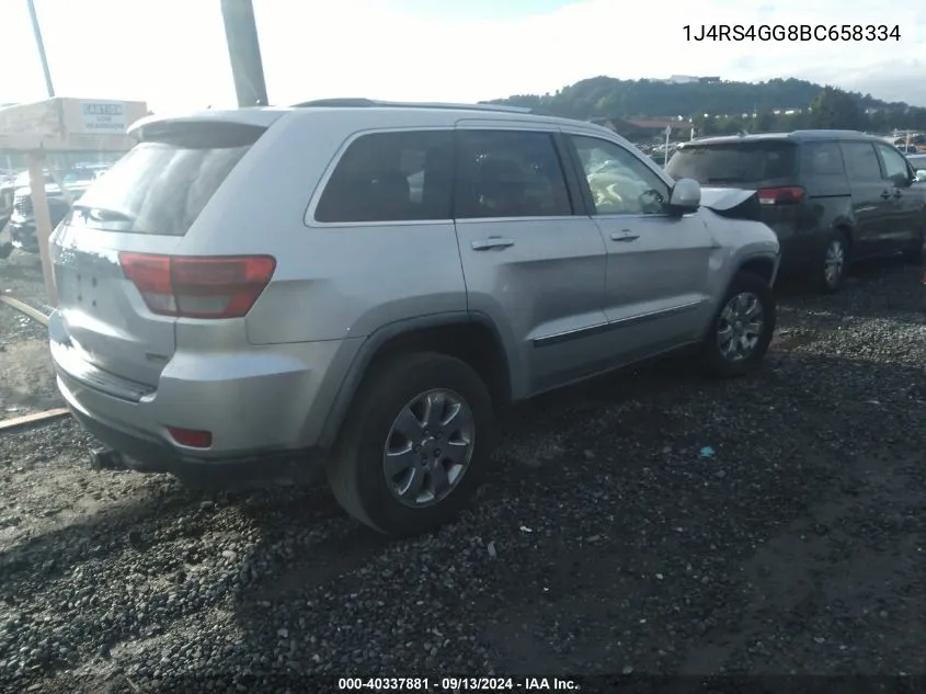 1J4RS4GG8BC658334 2011 Jeep Grand Cherokee Laredo