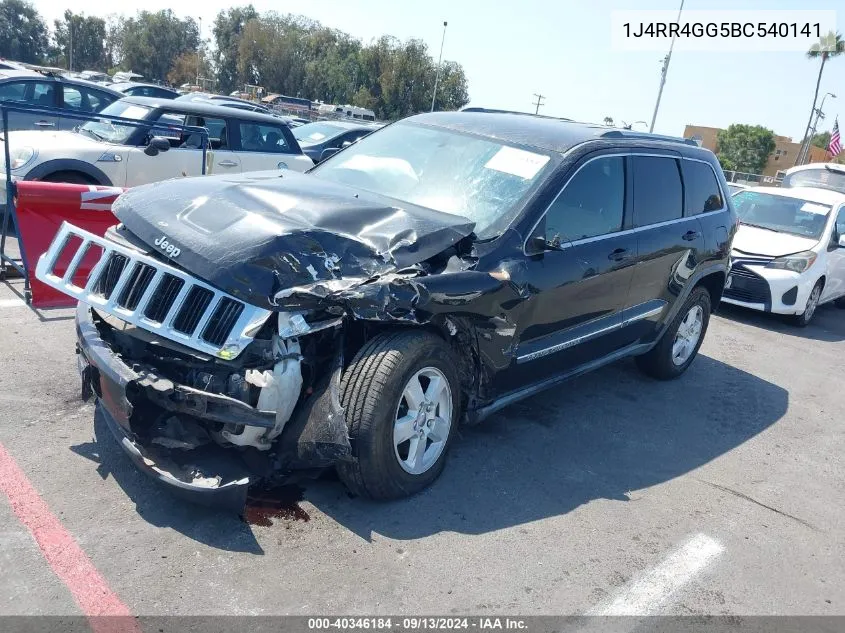 1J4RR4GG5BC540141 2011 Jeep Grand Cherokee Laredo