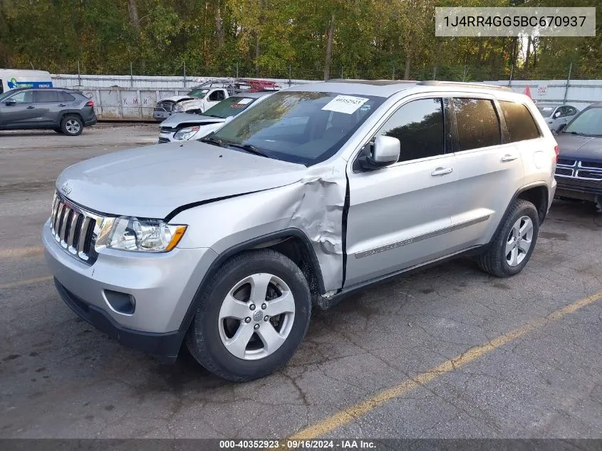 2011 Jeep Grand Cherokee Laredo VIN: 1J4RR4GG5BC670937 Lot: 40352923