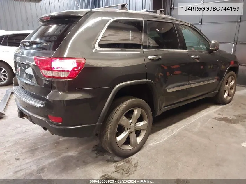 2011 Jeep Grand Cherokee Overland VIN: 1J4RR6GG9BC744159 Lot: 40358629