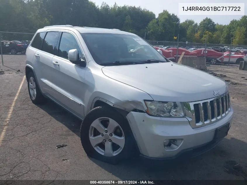 1J4RR4GG1BC717722 2011 Jeep Grand Cherokee Laredo