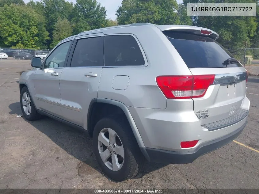 2011 Jeep Grand Cherokee Laredo VIN: 1J4RR4GG1BC717722 Lot: 40358674