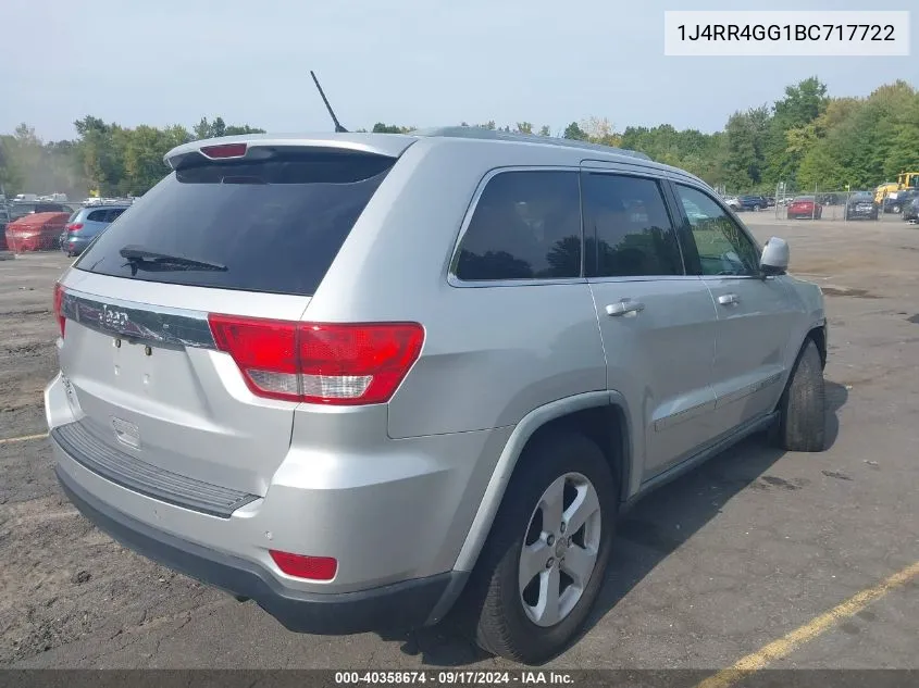 2011 Jeep Grand Cherokee Laredo VIN: 1J4RR4GG1BC717722 Lot: 40358674