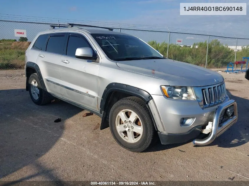 2011 Jeep Grand Cherokee Laredo VIN: 1J4RR4GG1BC690148 Lot: 40361134