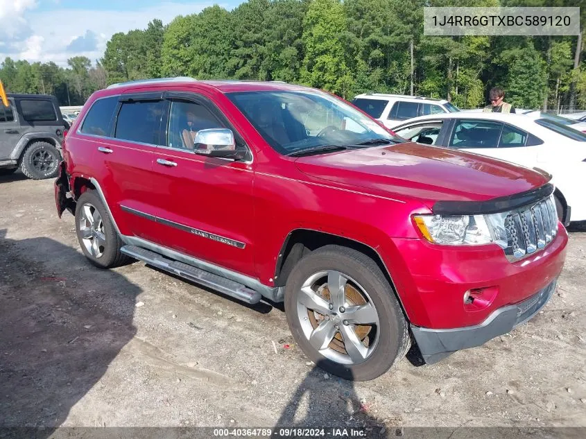 2011 Jeep Grand Cherokee Overland VIN: 1J4RR6GTXBC589120 Lot: 40364789