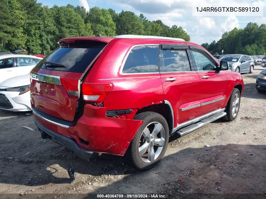 2011 Jeep Grand Cherokee Overland VIN: 1J4RR6GTXBC589120 Lot: 40364789