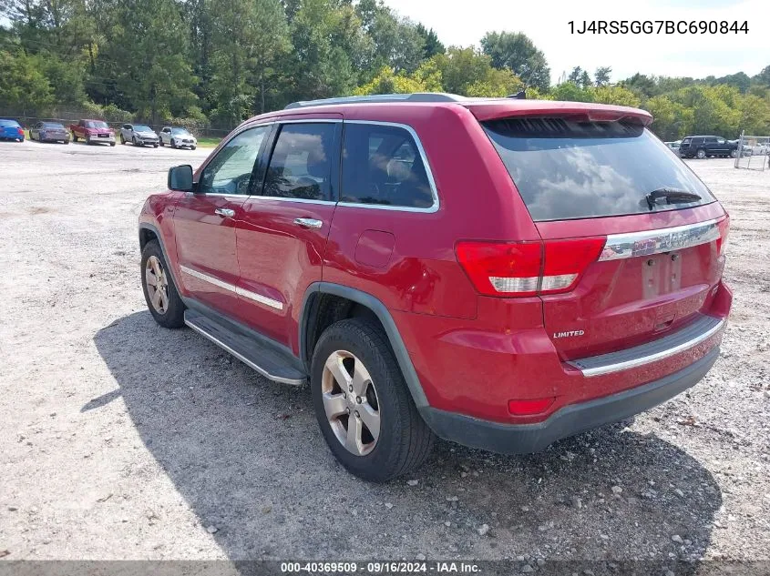 2011 Jeep Grand Cherokee Limited VIN: 1J4RS5GG7BC690844 Lot: 40369509