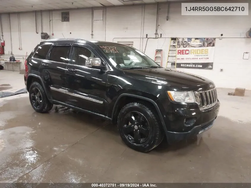 2011 Jeep Grand Cherokee Limited VIN: 1J4RR5GG5BC642710 Lot: 40372751