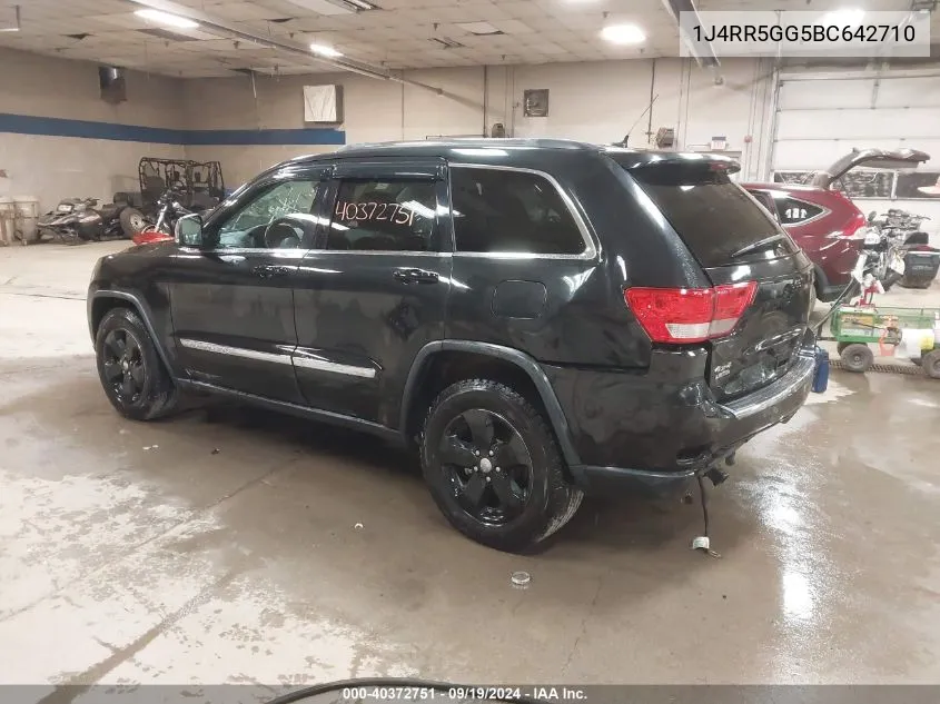 2011 Jeep Grand Cherokee Limited VIN: 1J4RR5GG5BC642710 Lot: 40372751