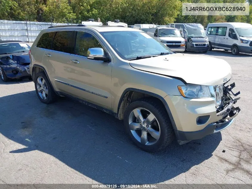 2011 Jeep Grand Cherokee Overland VIN: 1J4RR6GGXBC628940 Lot: 40379125