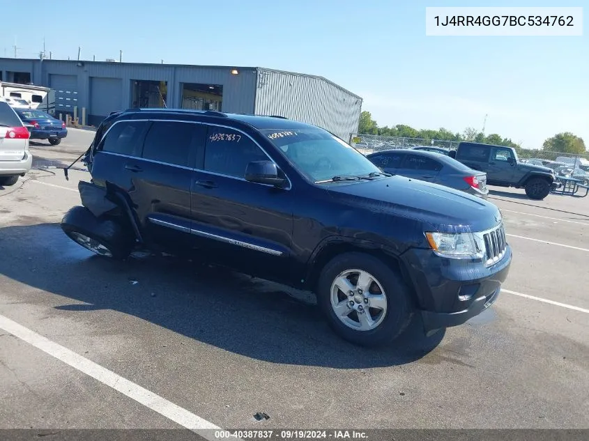 2011 Jeep Grand Cherokee Laredo VIN: 1J4RR4GG7BC534762 Lot: 40387837