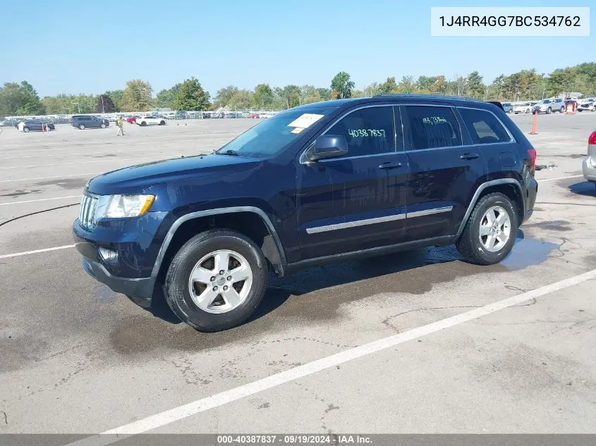 1J4RR4GG7BC534762 2011 Jeep Grand Cherokee Laredo