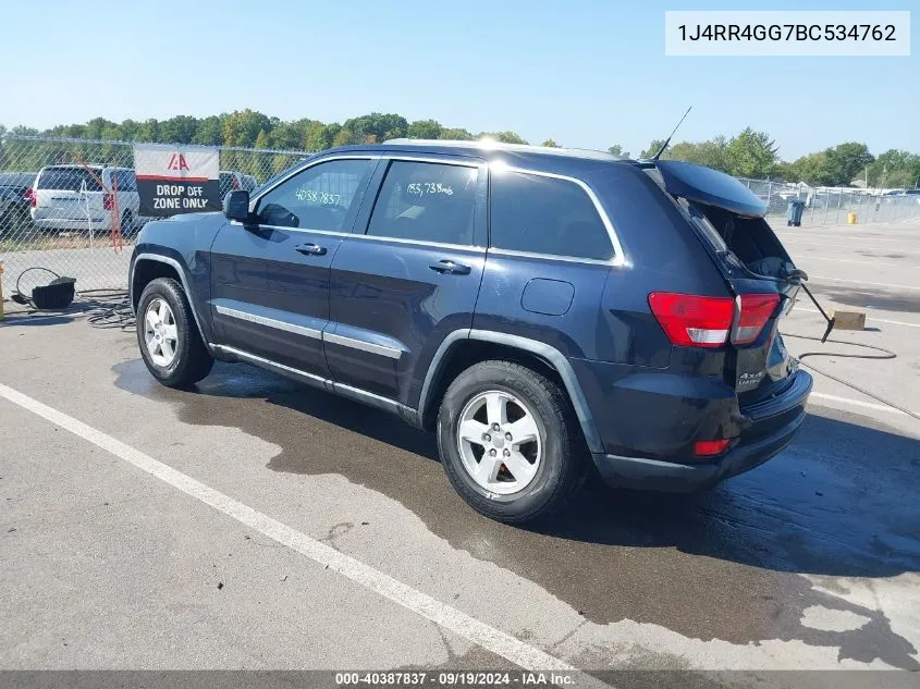 2011 Jeep Grand Cherokee Laredo VIN: 1J4RR4GG7BC534762 Lot: 40387837