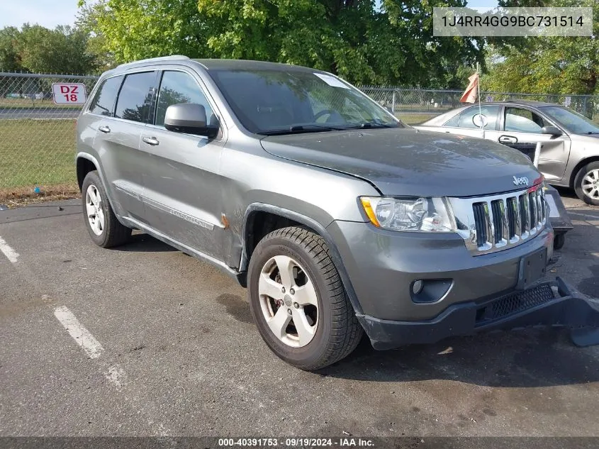 2011 Jeep Grand Cherokee Laredo VIN: 1J4RR4GG9BC731514 Lot: 40391753