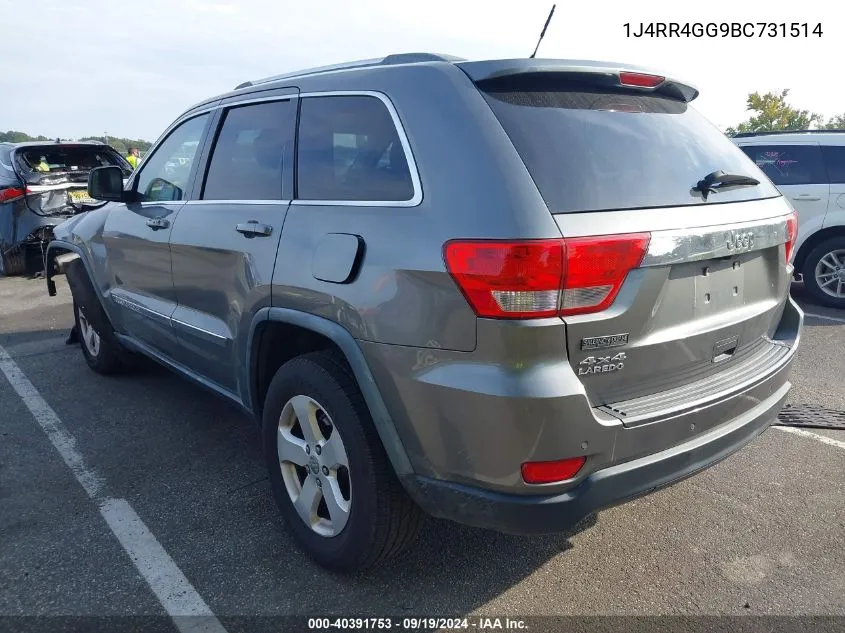 2011 Jeep Grand Cherokee Laredo VIN: 1J4RR4GG9BC731514 Lot: 40391753