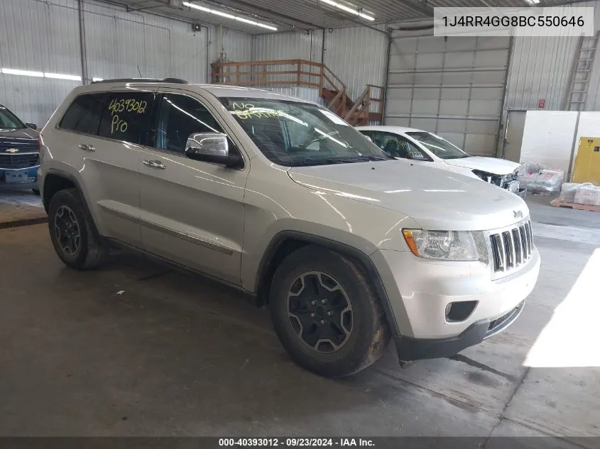 2011 Jeep Grand Cherokee Laredo VIN: 1J4RR4GG8BC550646 Lot: 40393012