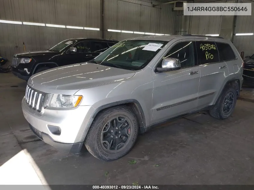 2011 Jeep Grand Cherokee Laredo VIN: 1J4RR4GG8BC550646 Lot: 40393012