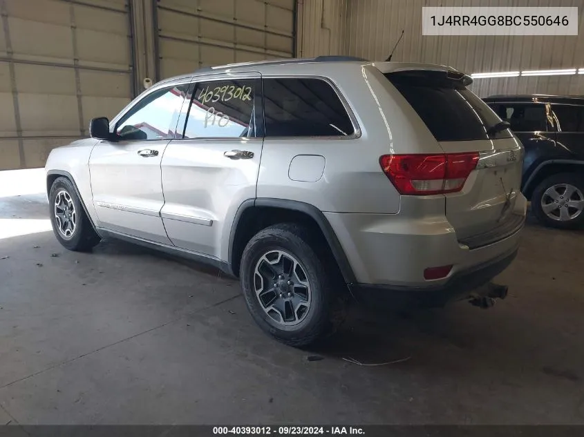 2011 Jeep Grand Cherokee Laredo VIN: 1J4RR4GG8BC550646 Lot: 40393012