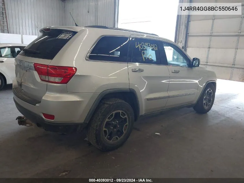 1J4RR4GG8BC550646 2011 Jeep Grand Cherokee Laredo