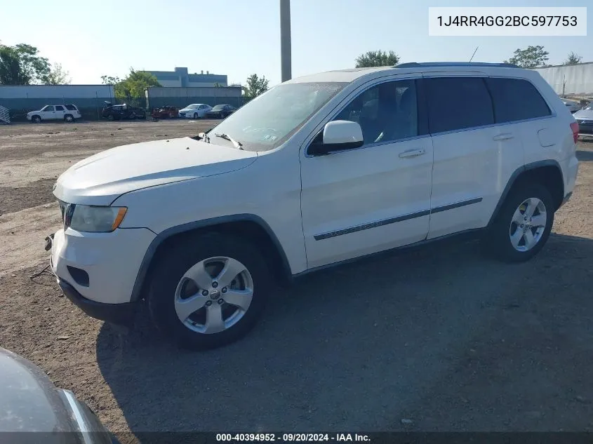 2011 Jeep Grand Cherokee Laredo VIN: 1J4RR4GG2BC597753 Lot: 40394952