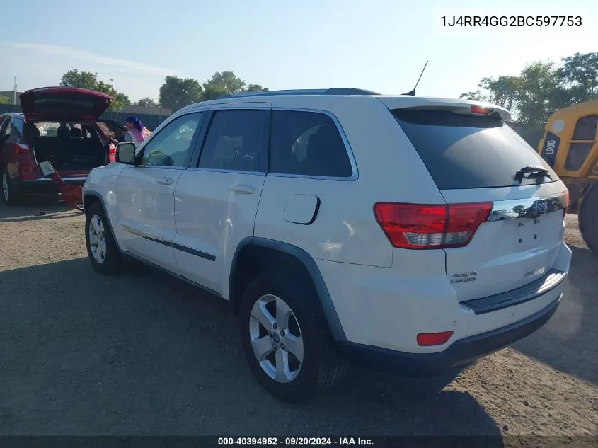 1J4RR4GG2BC597753 2011 Jeep Grand Cherokee Laredo