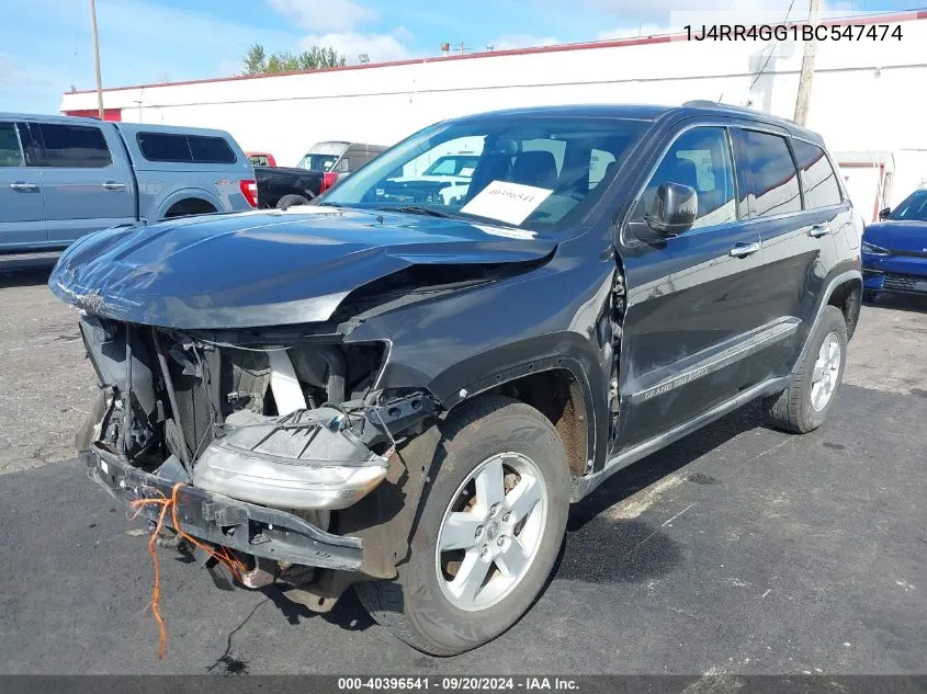 1J4RR4GG1BC547474 2011 Jeep Grand Cherokee Laredo