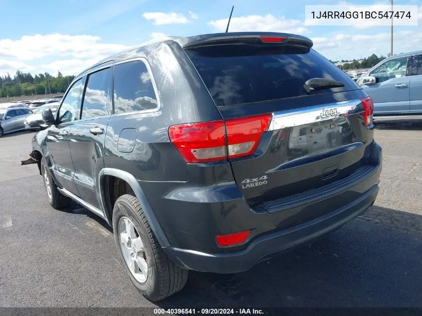 2011 Jeep Grand Cherokee Laredo VIN: 1J4RR4GG1BC547474 Lot: 40396541