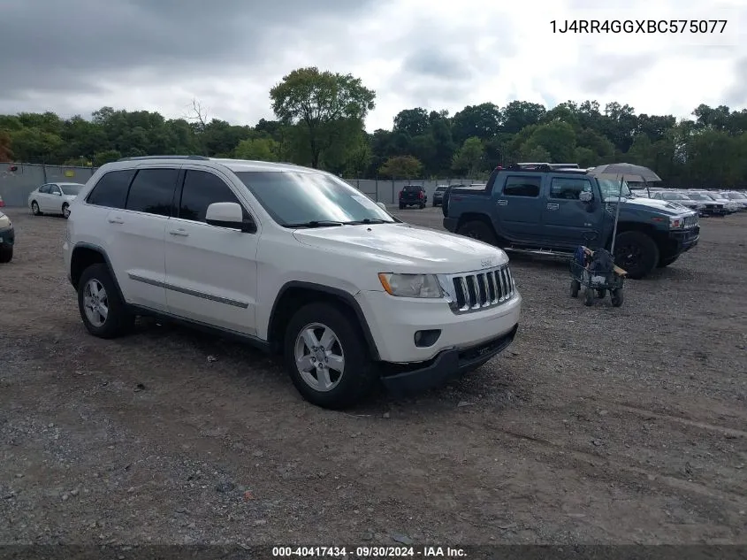 1J4RR4GGXBC575077 2011 Jeep Grand Cherokee Laredo