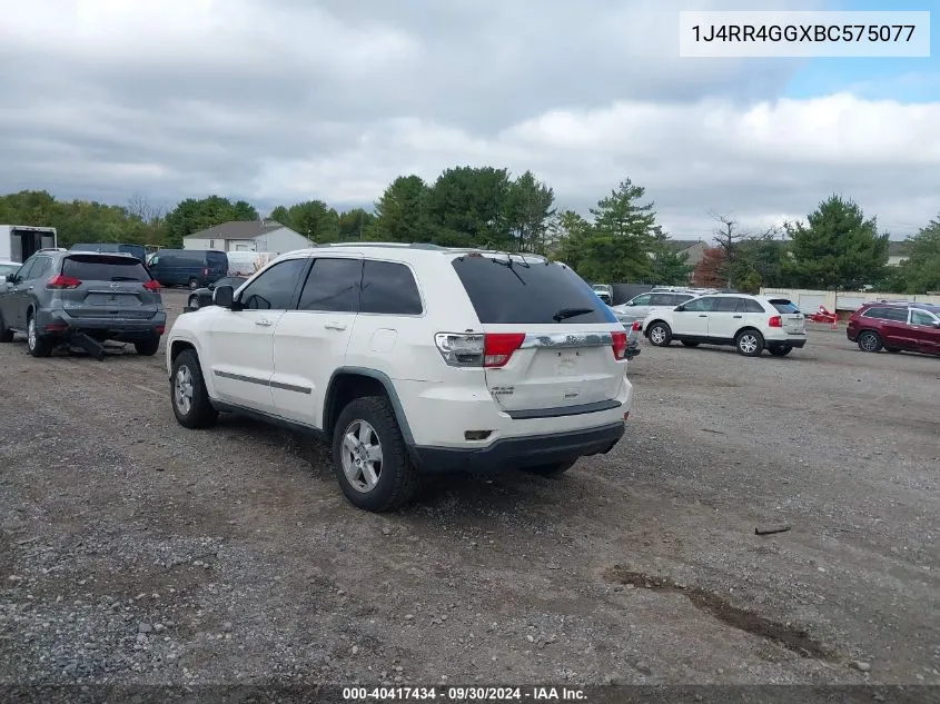 1J4RR4GGXBC575077 2011 Jeep Grand Cherokee Laredo