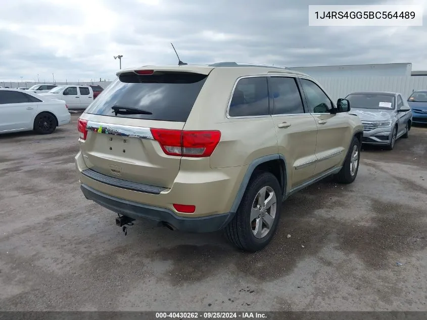 1J4RS4GG5BC564489 2011 Jeep Grand Cherokee Laredo