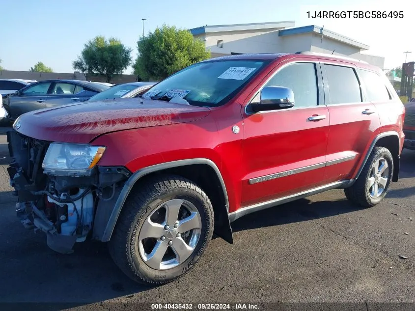 2011 Jeep Grand Cherokee Overland VIN: 1J4RR6GT5BC586495 Lot: 40435432