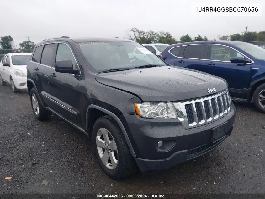 2011 Jeep Grand Cherokee Laredo VIN: 1J4RR4GG8BC670656 Lot: 40442036