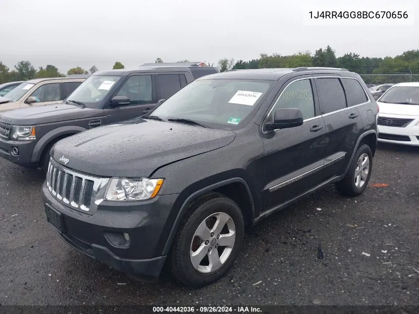 2011 Jeep Grand Cherokee Laredo VIN: 1J4RR4GG8BC670656 Lot: 40442036