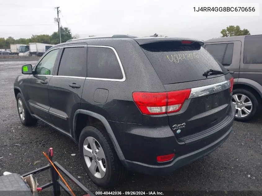 2011 Jeep Grand Cherokee Laredo VIN: 1J4RR4GG8BC670656 Lot: 40442036