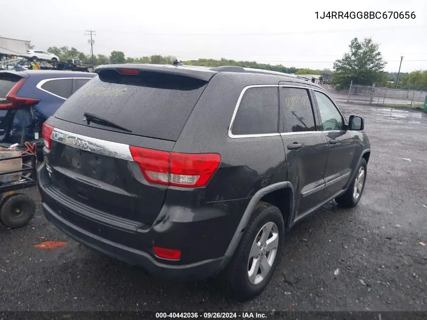 1J4RR4GG8BC670656 2011 Jeep Grand Cherokee Laredo