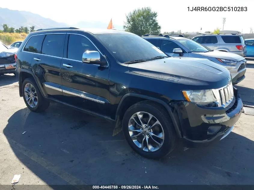 2011 Jeep Grand Cherokee Overland VIN: 1J4RR6GG2BC510283 Lot: 40445788